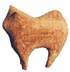 Carved husky dog