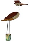 Stork yard ornament