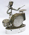 Metal drummer music box
