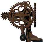 sculptural apple peeler