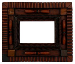 Tramp art frame