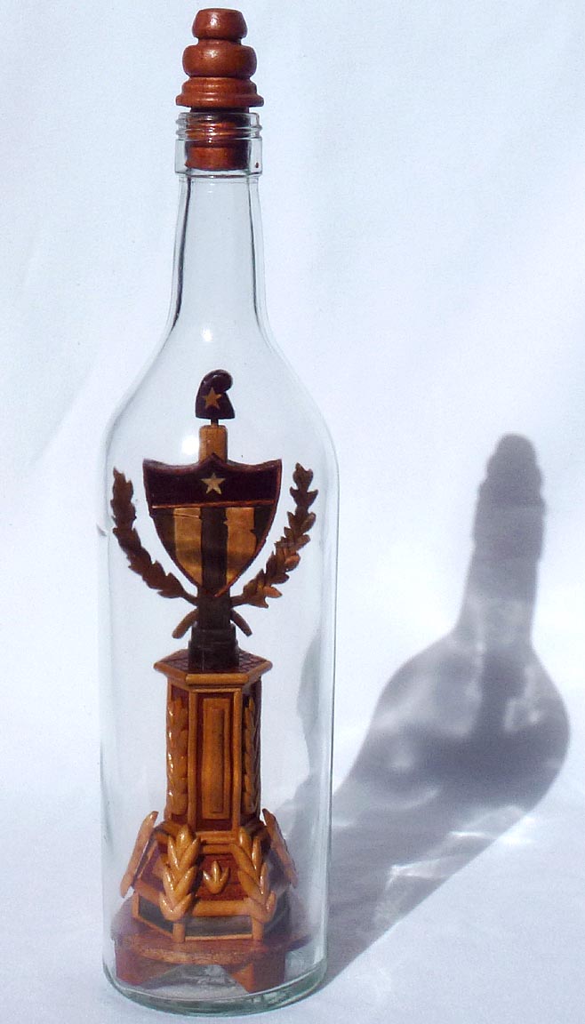 Bottle Whimsy with Cuban Coat of Arms
