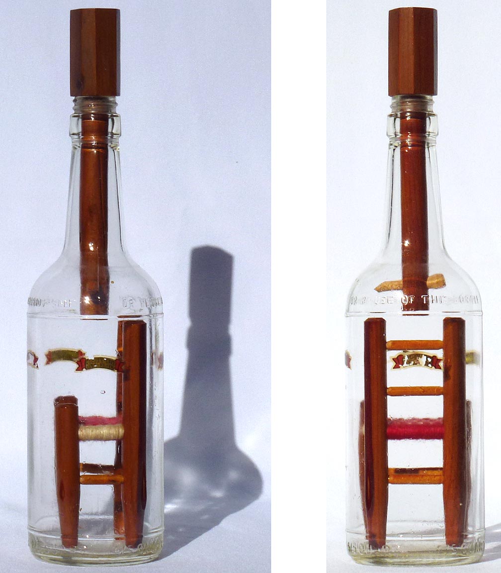 Chair in a bottle whimsy