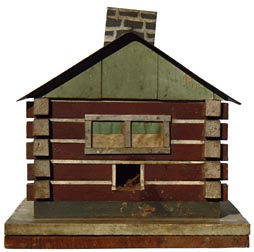 Log cabin birdhouse
