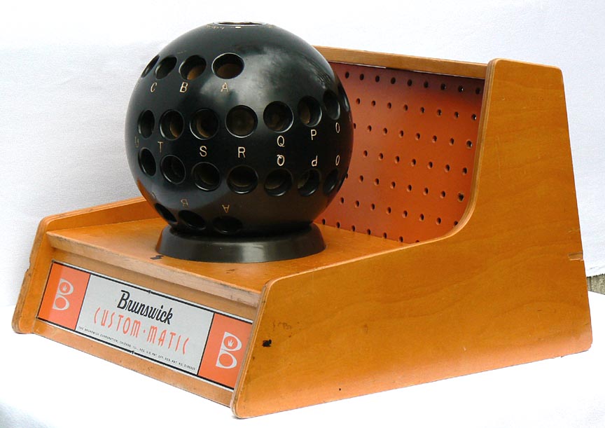 WILD 1950's Brunswick CustomMatic bowling ball fitter. eBay