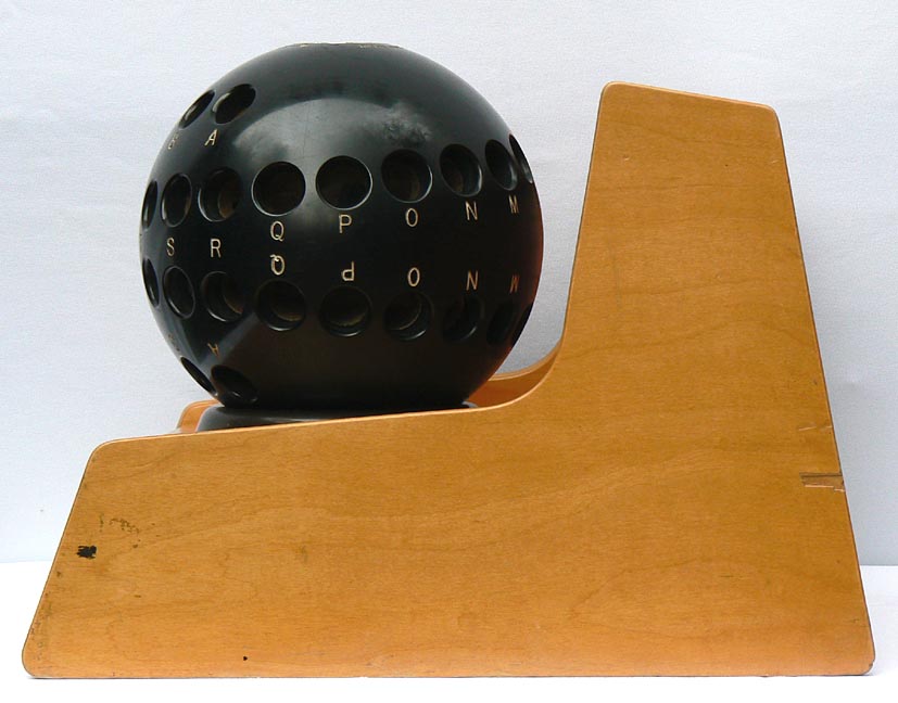 WILD 1950's Brunswick CustomMatic bowling ball fitter.