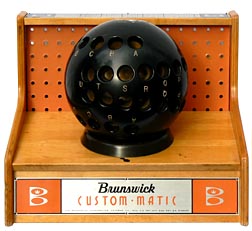 Brunswick Custom-Matic bowling ball fitter