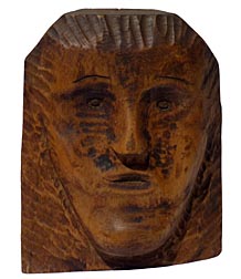 Carved face