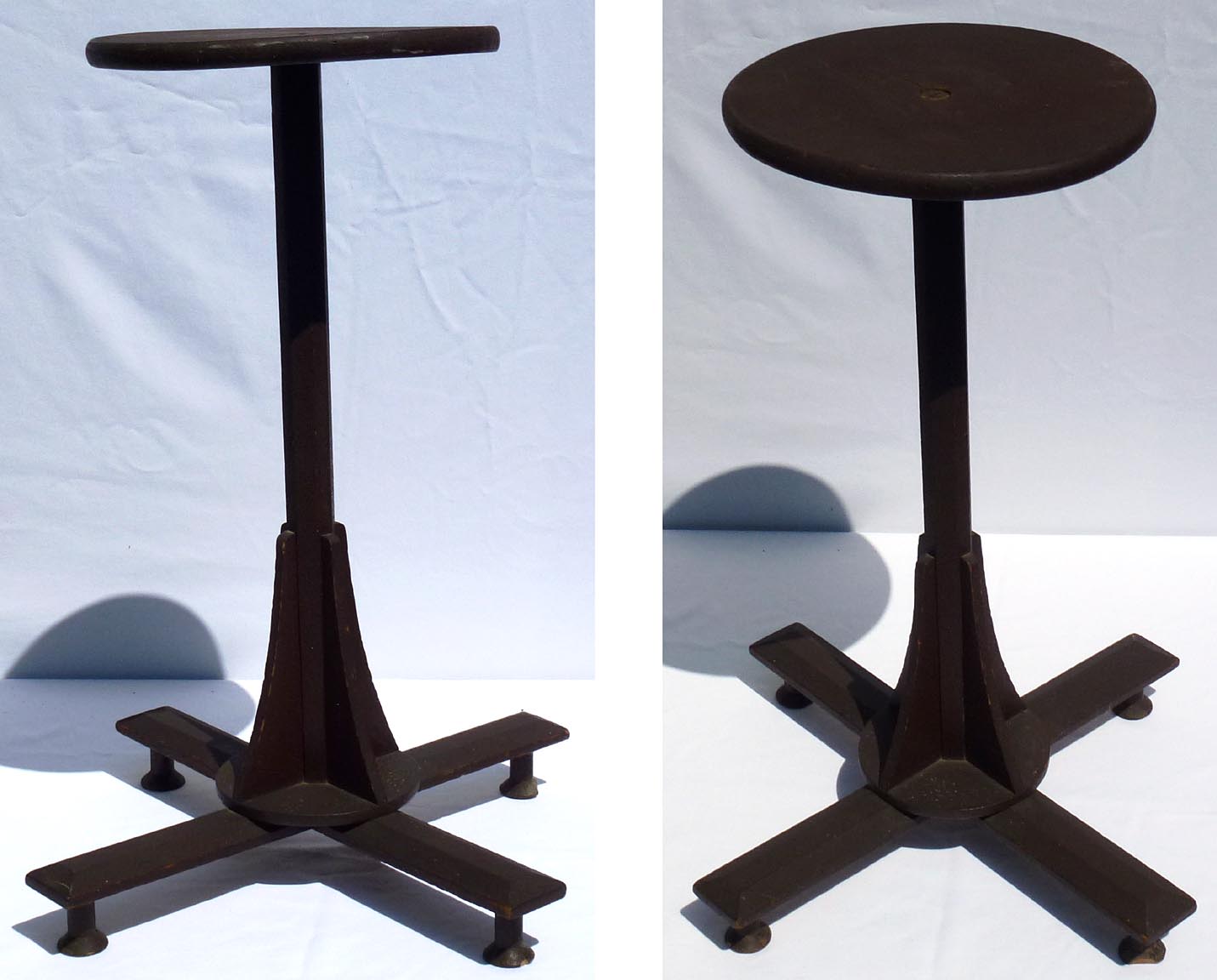 19th c. Stand with Spool Feet
