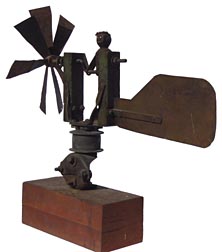 Whirligig with African-American figure