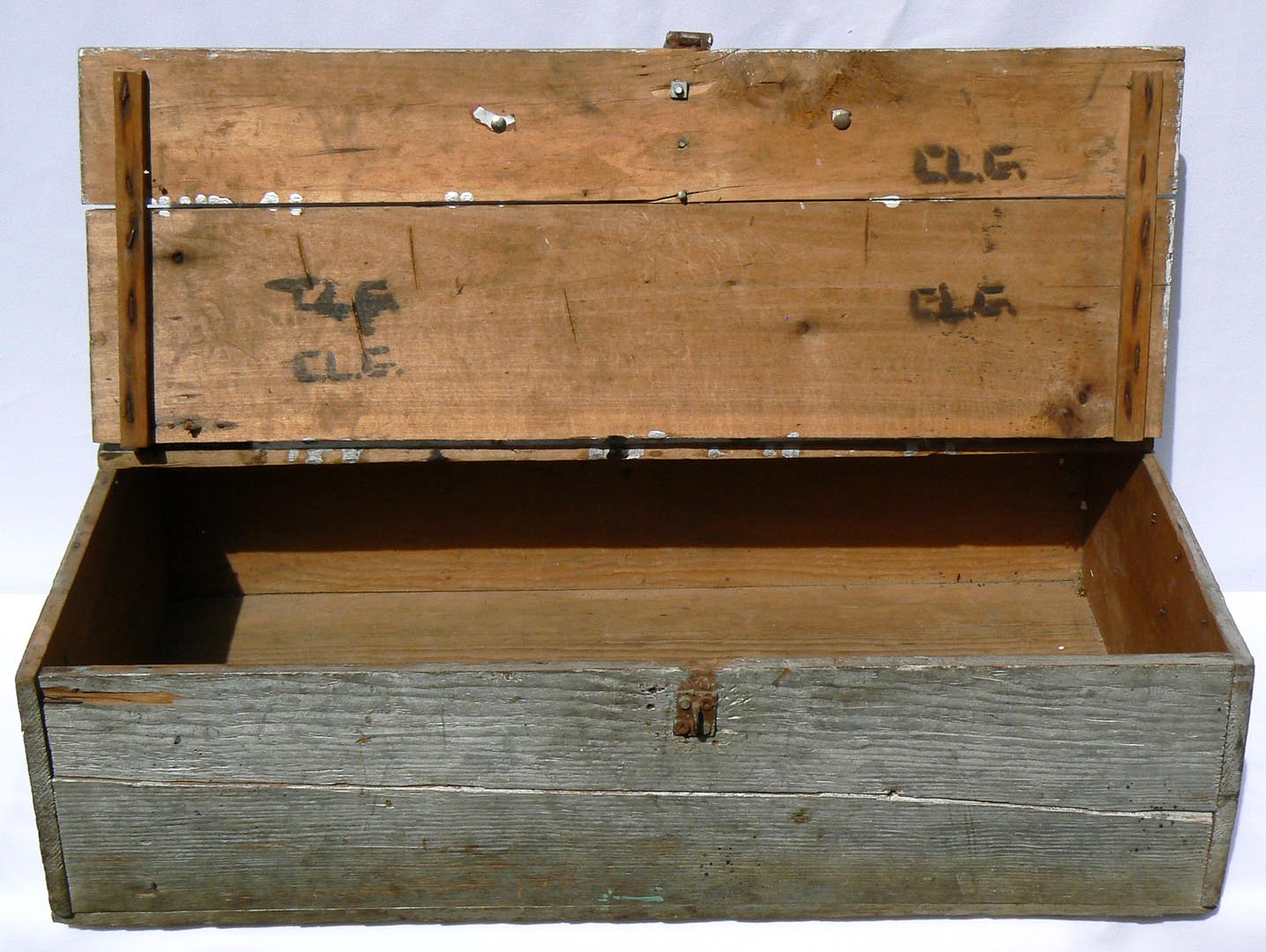 Paint Decorated Wood Tool Box