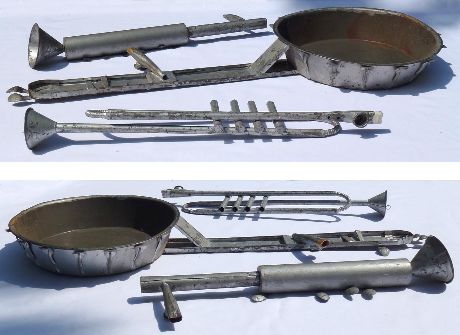 Three Folk Art Musical Instruments