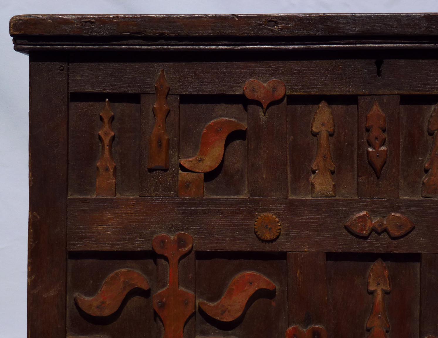 19th c. Decorated Miniature Blanket Chest
