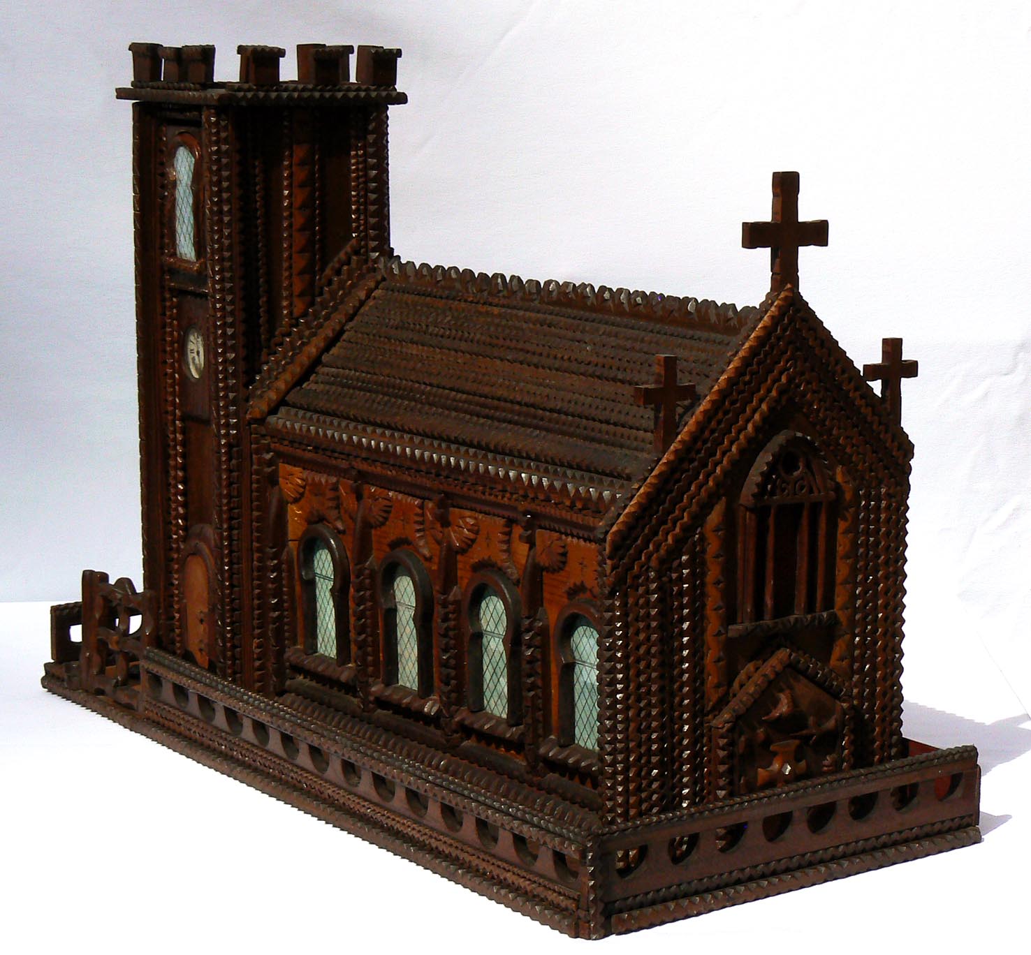 Tramp art church