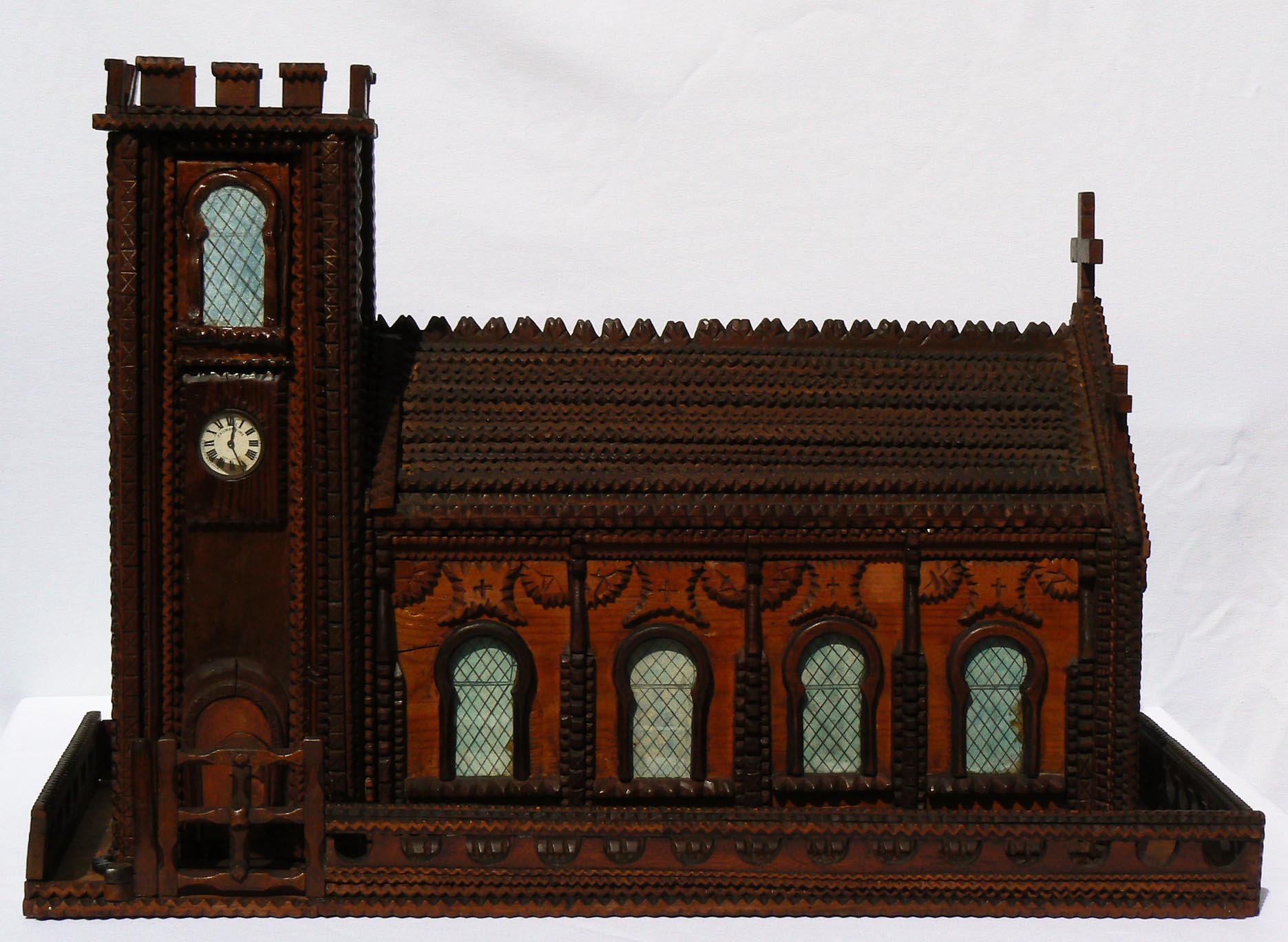 Tramp art church
