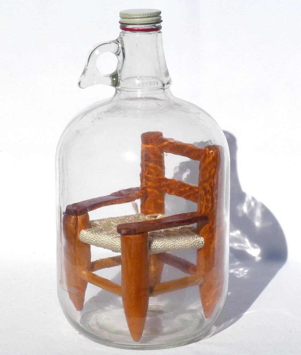 Chair in a bottle whimsey