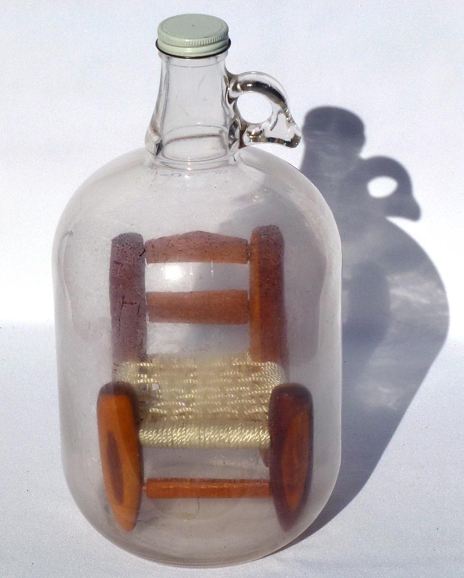 Chair in a bottle whimsey
