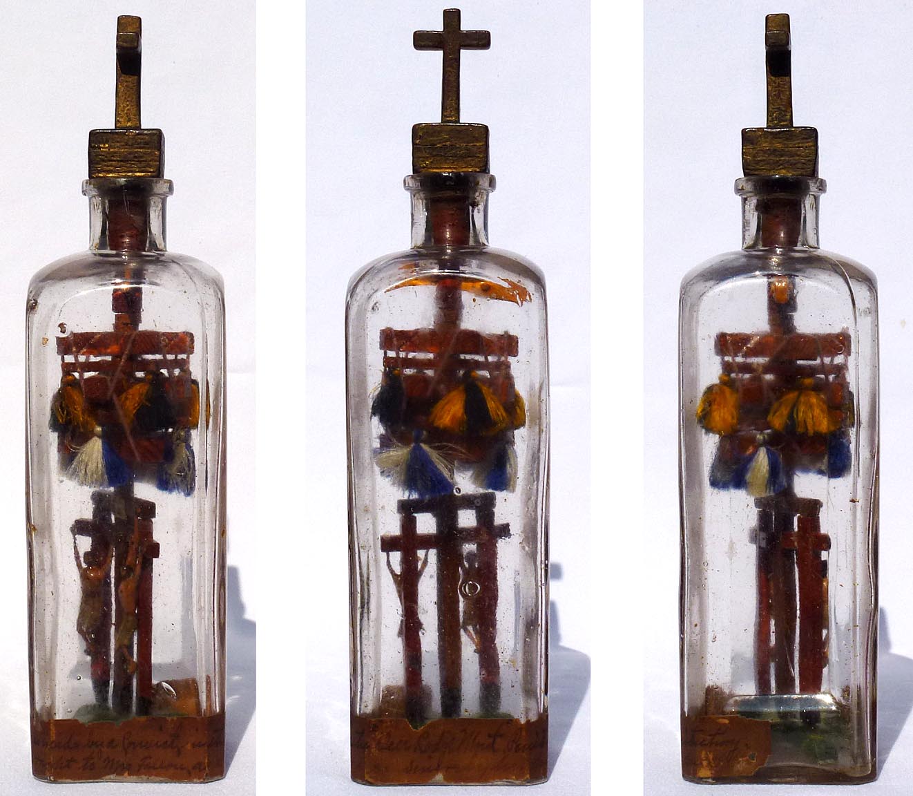 Crucifix in bottle whimsey