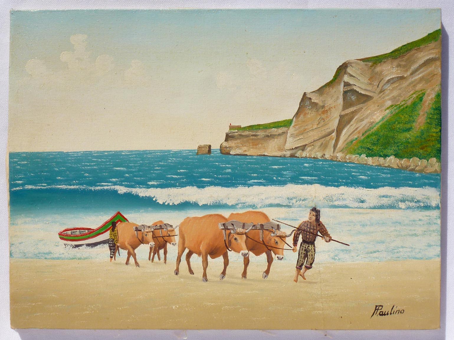 Portuguese fisherman painting