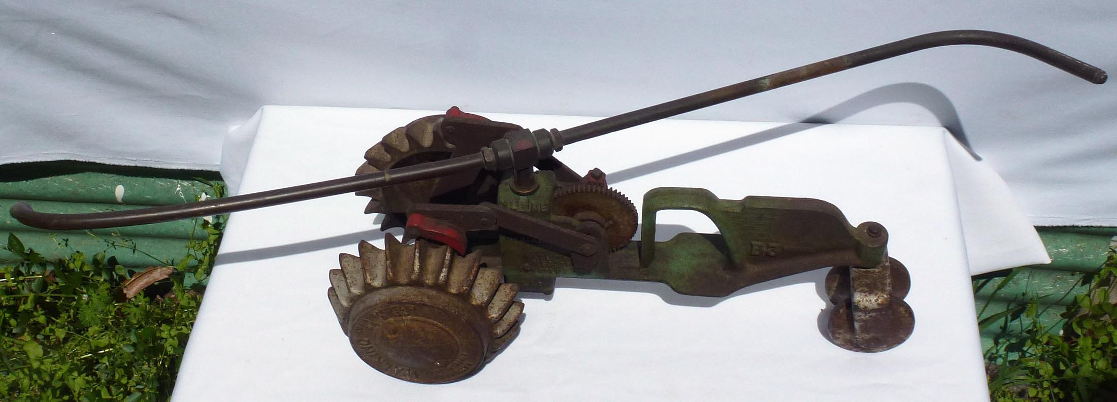 Cast iron tractor lawn sprinkler