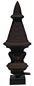 Cast iron finial