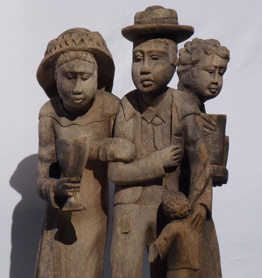 African-American Family Carving