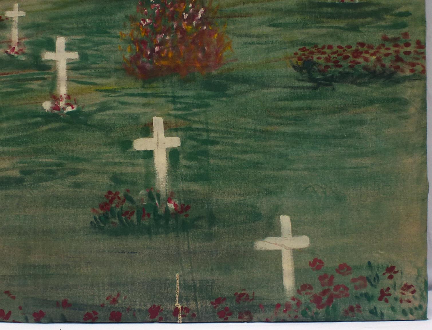 War graveyard painting