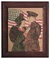 soldier and a woman