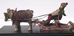 Carved articulated sawmill figures