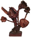 Natural burl flowers