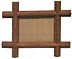 Crossed corners frame