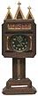 Tramp art clock case