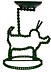 Metal chain stand