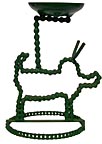 Metal chain stand