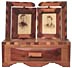 Miniature dresser with hearts
