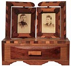 Miniature dresser with hearts