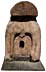 Primitive log birdhouse