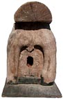 Primitive log birdhouse