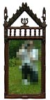 Carved whimsey mirror