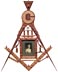 Masonic inlaid piece