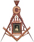 Masonic inlaid memorial