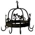 Figural wrought iron rack