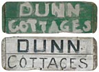 Painted cottage sign