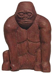 Carved gorilla