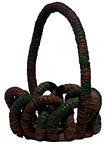 Painted bottle cap basket