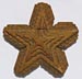 Star-shaped tramp art box