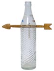 Arrow through bottle whimsey