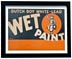 Dutch Boy wet paint sign