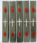 Decorated cross panels