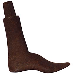 Cast iron ladies foot form